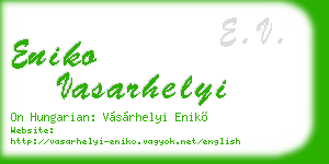 eniko vasarhelyi business card